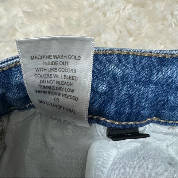 Flying Monkey Jeans Distressed High Rise Medium Wash Straight Leg Size 29 X 32 - Picture 9 of 11